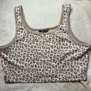 Shein Cheetah Print Crop Top